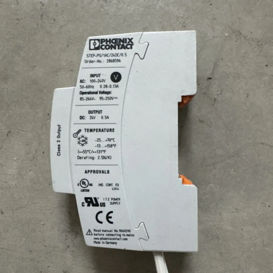 Блок питания Phoenix Contact 2868596 Power Supply Din Rail In:100-240VAC Out: 24 — фото лота 1