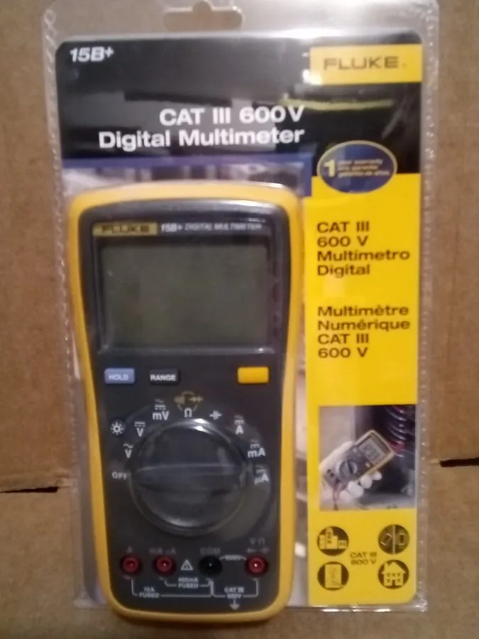 Тестер Fluke 15B+ 600V Cat III Digital Multimeter