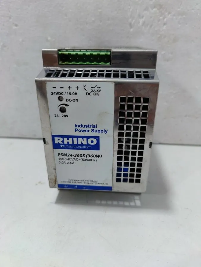 Блок питания RHINO PSM24-360S INDUSTRIAL DIN-RAIL SWITCHING POWER SUPPLY UNIT 36