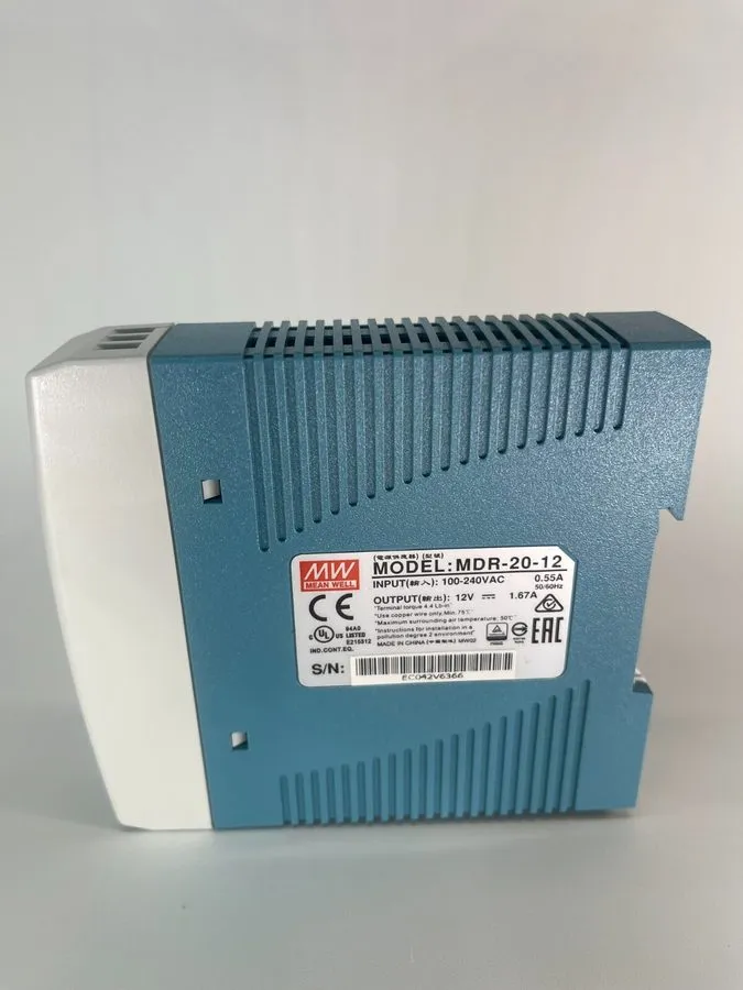Блок питания Mean Well MDR-20-12 Industrial Din Rail Power Supply 12VDC 1.67A 20