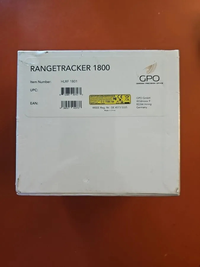 Оптико-электронная система GPO RangeTracker 1800 6X Rangefinder, Yard, Black (HL — фото лота 2