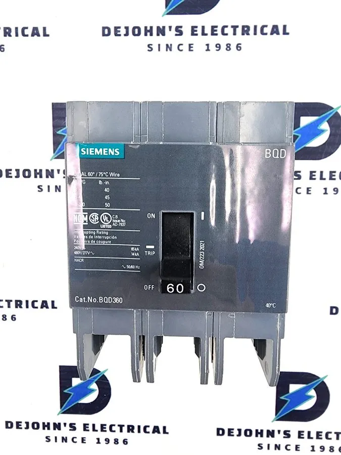 Автоматический выключатель Siemens BQD360 60A, 480V AC Molded Case Circuit Break