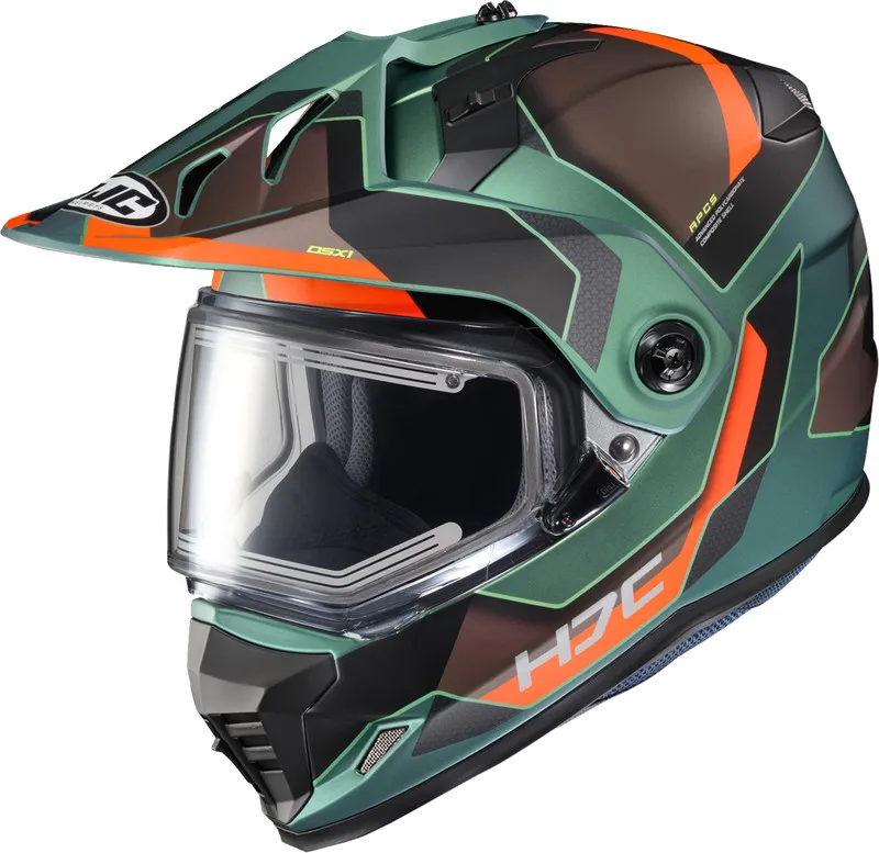 Сервер HJC Green DS-X1 Synergy MC-47SF Snow Helmet Electric Shield 021-743
