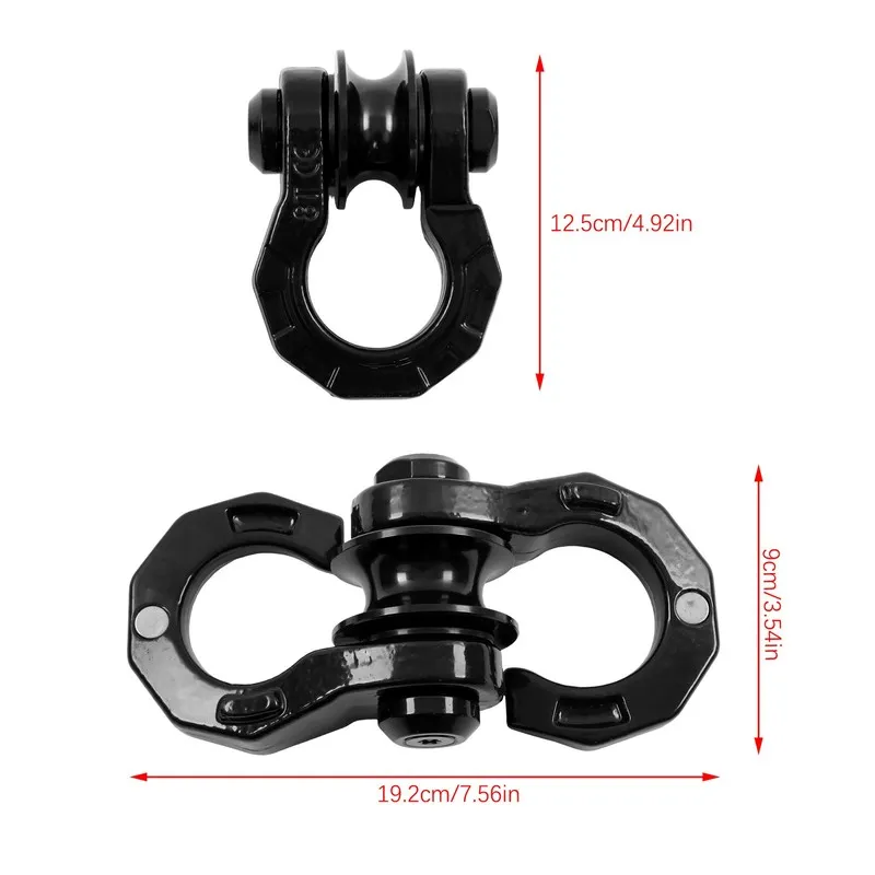 Такелажная скоба D Ring Split Shackle W/ Snatch Block 3/4" Split Shackles 40000  — фото лота 1