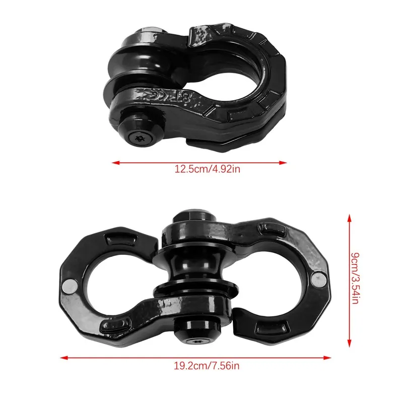 Такелажная скоба D Ring Split Shackle W/ Snatch Block 3/4" Split Shackles 40000  — фото лота 2