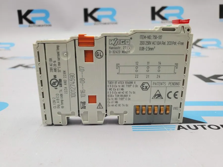 Модуль ввода-вывода Wago 750-517 Digital 2DO I/O Module 250VAC 1.0A