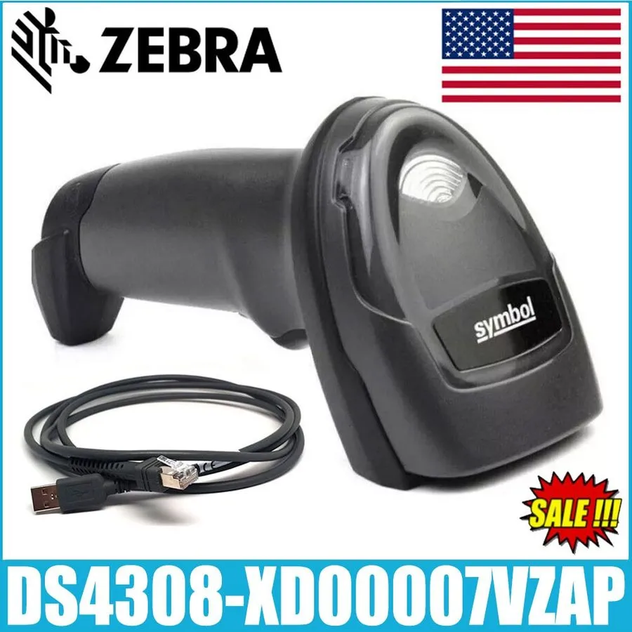 Сканер штрих-кода Zebra DS4308-XD00007VZAP 1D/2D Handheld Omni-Directional USB B