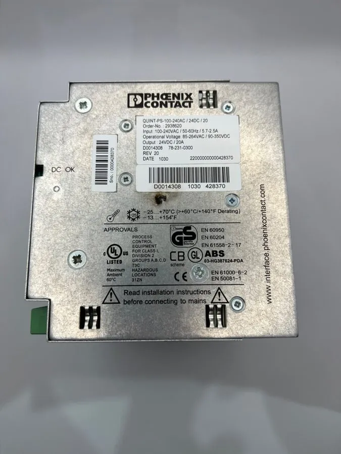 Блок питания Phoenix Contact Quint Power Supply QUINT-PS-100-240AC/24DC/20