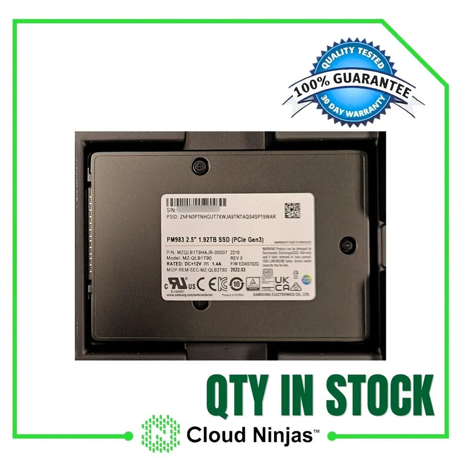 SSD-накопитель MZ-QLB1T90 Samsung PM983 2.5" 1.92TB SSD PCI-E 3.0 NVMe U.2 MZQLB