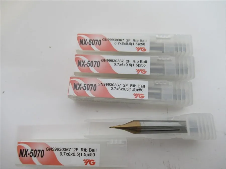 Режущий инструмент YG1 GN99930367-1 0.7 Carbide Mini Rib Ball End Mill Bit ( Box