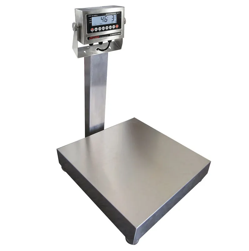 Весы 24" x 24" Stainless Steel Wash Down Bench Scale Floor Scale 1,000 lb OP-915 — фото лота 1