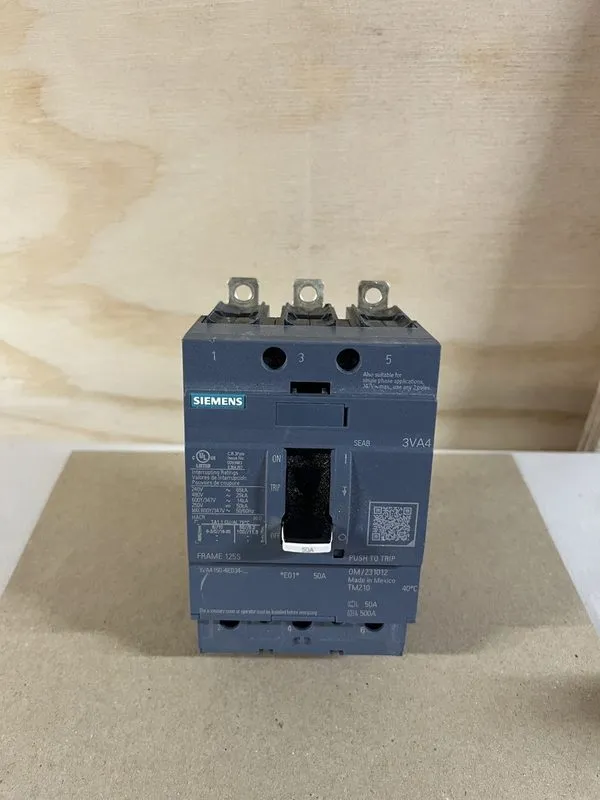 Автоматический выключатель Siemens 3VA4125-4ED34-0AA0 3p 25a 25k Circuit Breaker