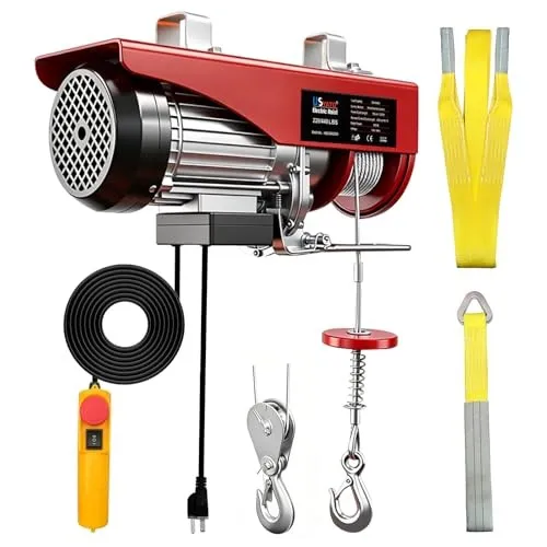 Таль Electric Hoist,Electric Winch with 14.1ft Remote Control,110V Electric 440 