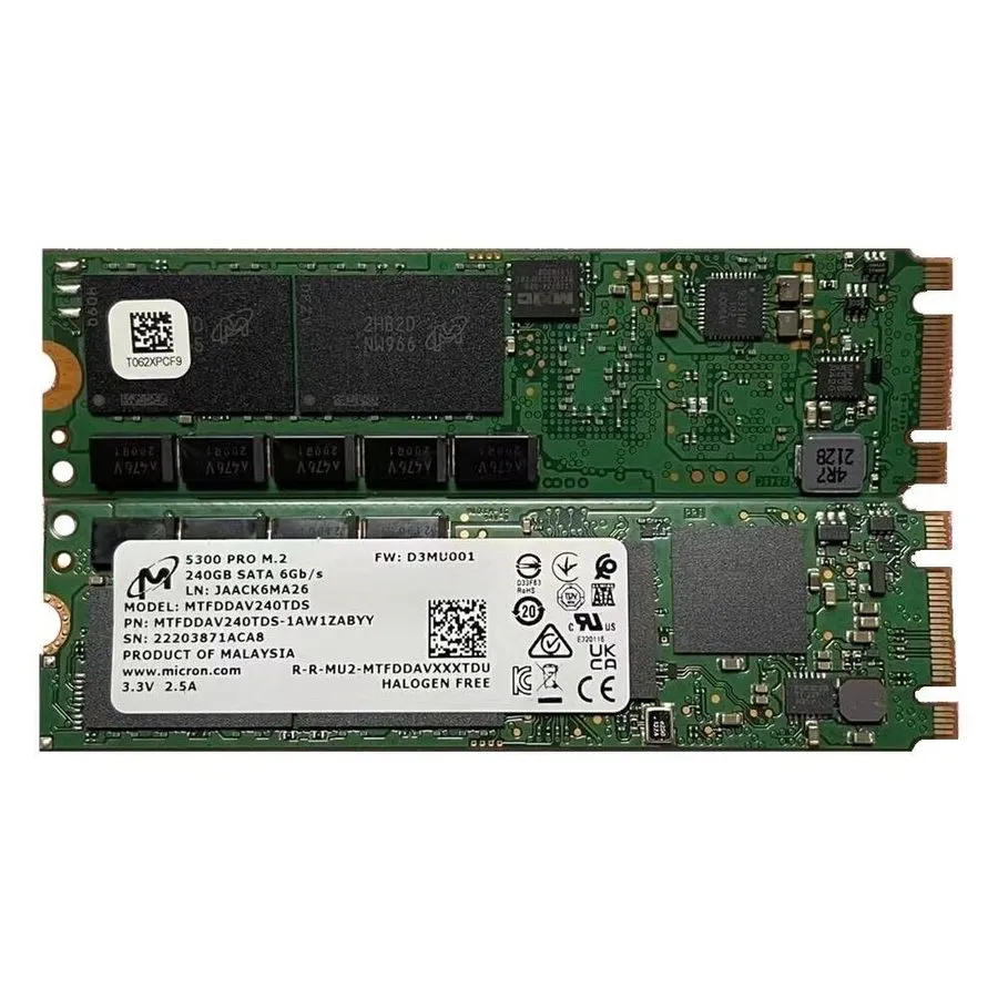 SSD-накопитель Micron 5300 PRO 480GB M.2 2280 SATA 6Gbps MTFDDAV480TDS-1AW1ZABYY