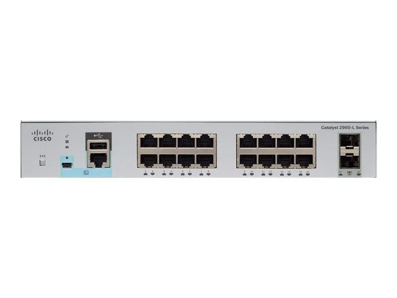 Коммутатор Cisco WS-C2960L-SM-16TS 16 port 10/100/1000 Switch