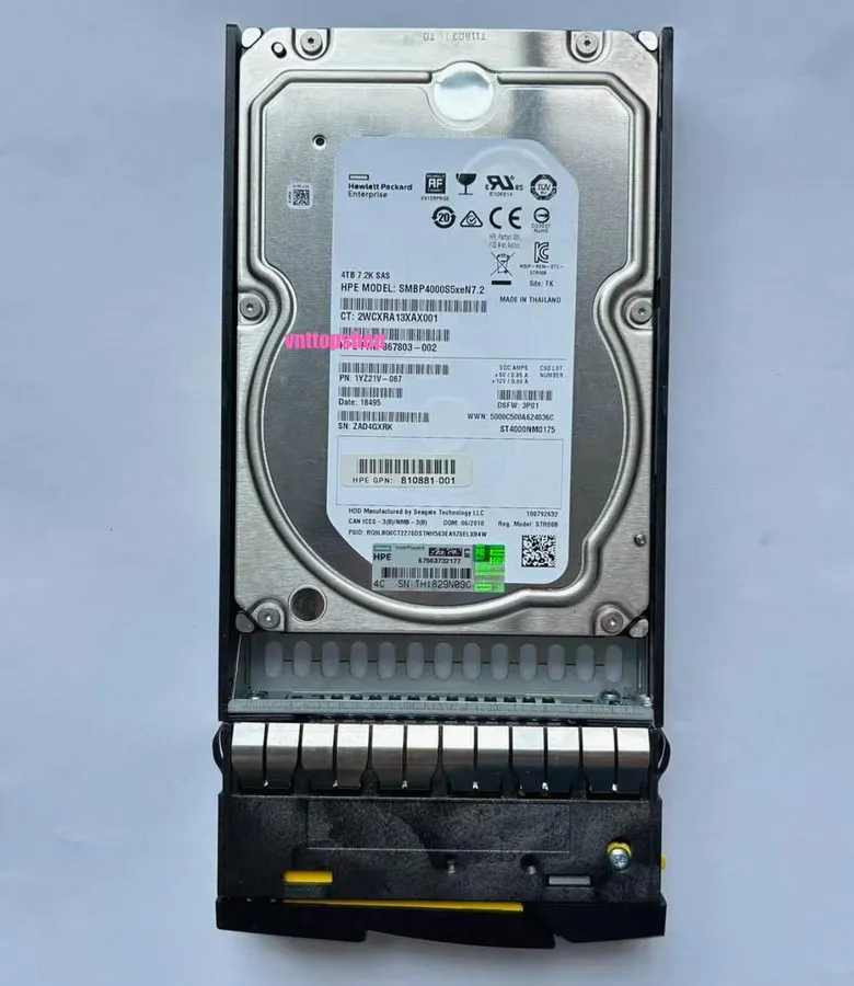 Жёсткий диск HPE 823124-001 4TB K2P87B 871864-001 3PAR 8000 SAS 7.2K LFF Hard Dr