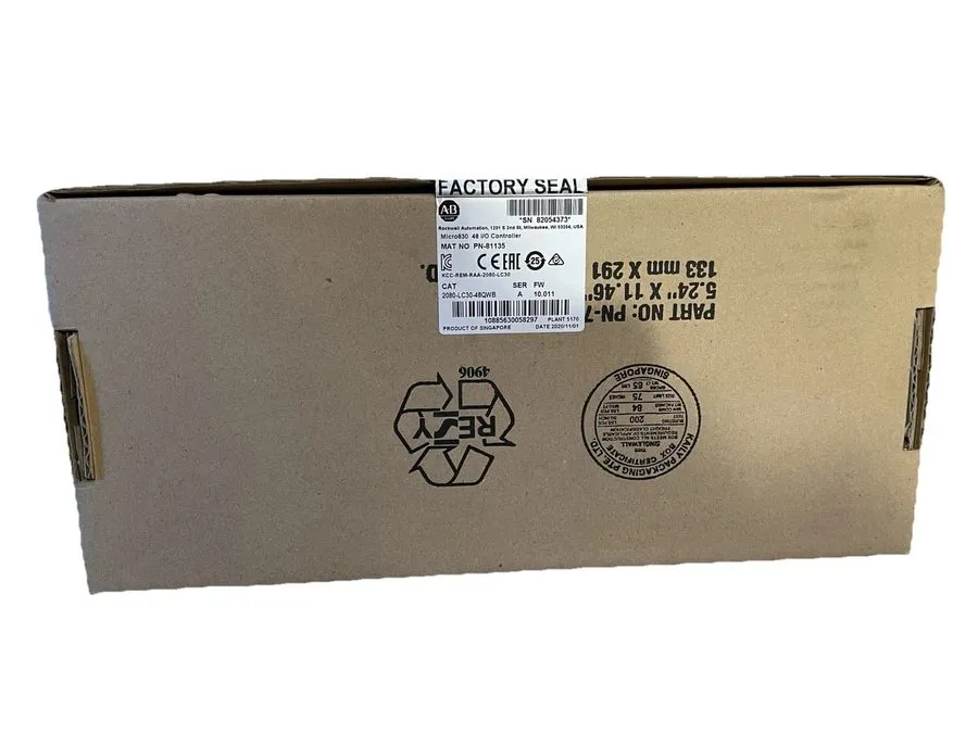 ПЛК ALLEN-BRADLEY 2080-LC30-48QWB Programmable Controller 24vdc — фото лота 1