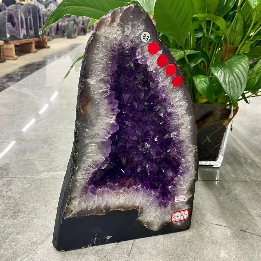 Лабораторный прибор 20.46LB TOP Natural amethyst geode quartz cluster crystal ca — фото лота 2