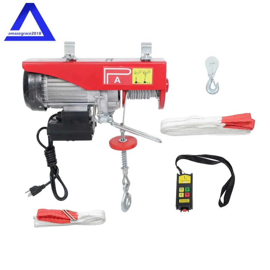 Таль Mini Electric Hoist PA800 1760lbs 110V 1350W 328ft/100m Wireless Remote Con — фото лота 2