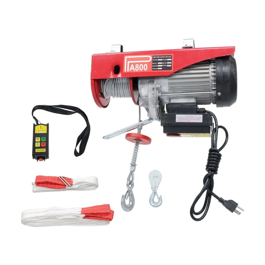 Таль Mini Electric Hoist PA800 1760lbs 110V 1350W 328ft/100m Wireless Remote Con
