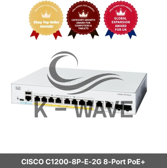 Коммутатор Cisco Catalyst C1200-8P-E-2G Smart Switch 8Port GbE PoE+ 2x1G