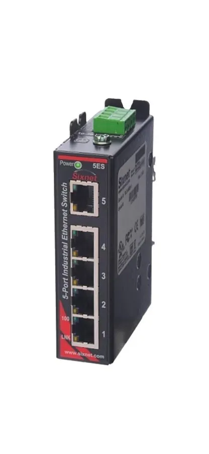 Коммутатор SIXNET 5 Port Industrial Ethernet Switch DIN Rail Mount SLX-5ES-1 — фото лота 1