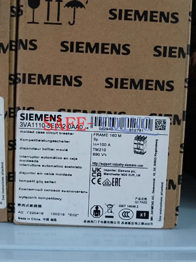 Автоматический выключатель Siemens circuit breaker 3VA1110-5ED32-0AA0