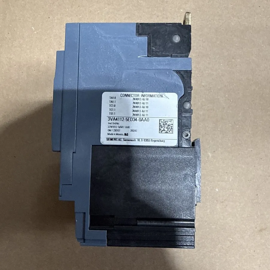 Автоматический выключатель 3VA4112-6ED34-0AA0 SIEMENS CIRCUIT BREAKER 3 POLE 125