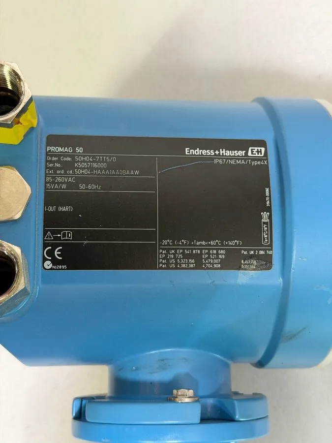 Расходомер Endress+Hauser Proline Promag H 50H electromagnetic flowmeter 50H04-7 — фото лота 2