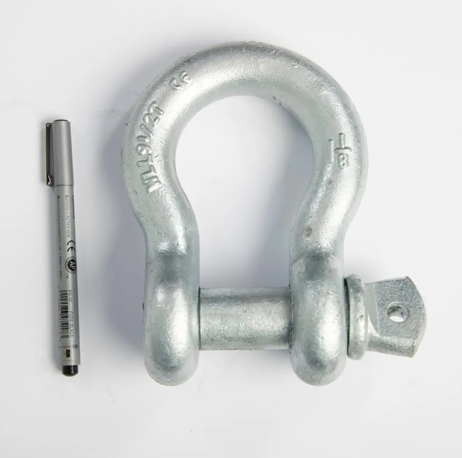Такелажная скоба 1 1/8" Bow Shackle w Screw Clevis Pin Rigging Towing 9.5Ton 210 — фото лота 1