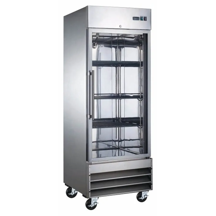 Морозильный шкаф Adcraft USFZ-1D-G U-Star 23 cu.ft. Reach-In Single Glass Door F