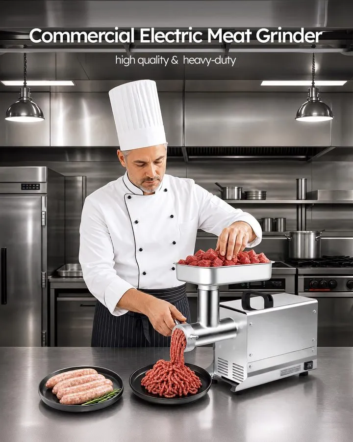 Оборудование для общепита Electric Commercial Meat Grinder 1HP Heavy Duty 550lbs