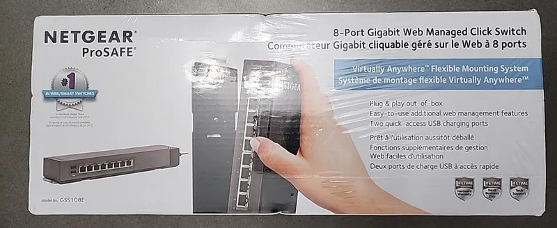 Коммутатор Netgear ProSafe GSS108E 8-Port Gigabit Managed Network Switch