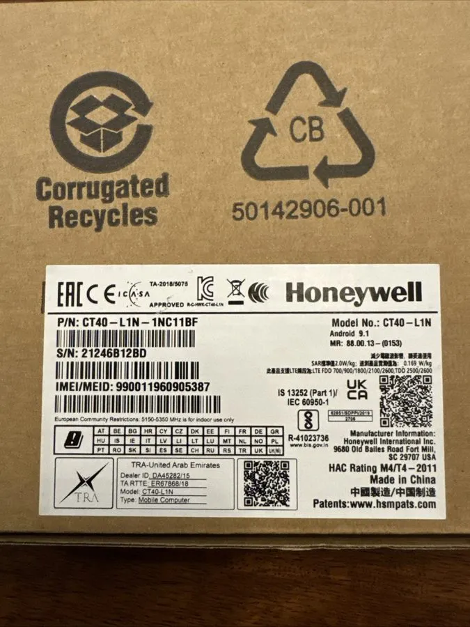 Терминал сбора данных Honeywell Dolphin Computer CT40-L1N-1NC11BF