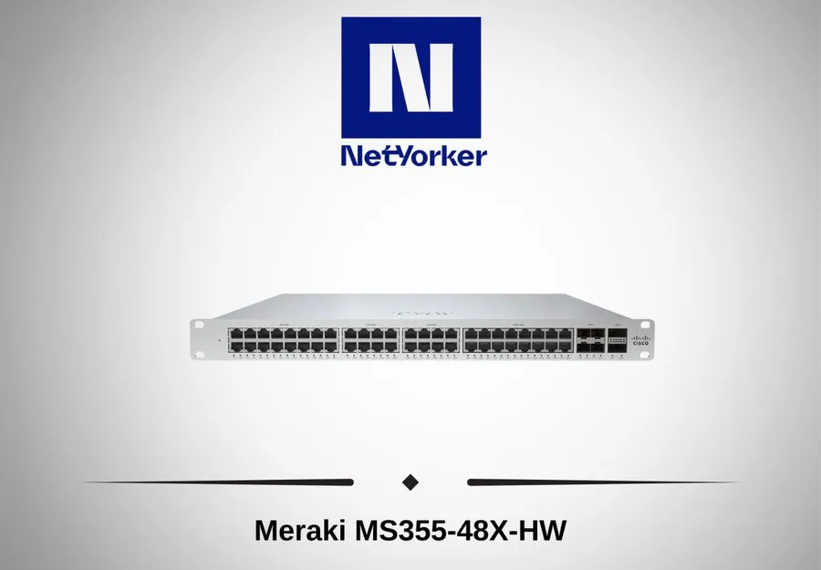 Коммутатор Cisco Meraki MS355-48X-HW 48-Port Managed PoE Switch 10GbE 40GbE