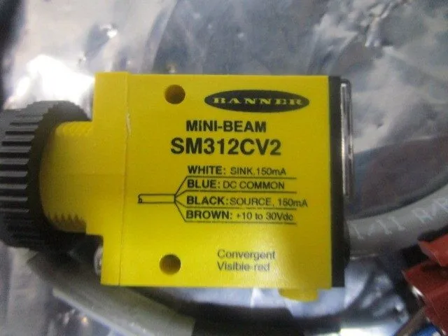 Фотоэлектрический датчик BANNER SM312CV2 PHOTOELECTRIC SENSOR 26159 10-30VDC