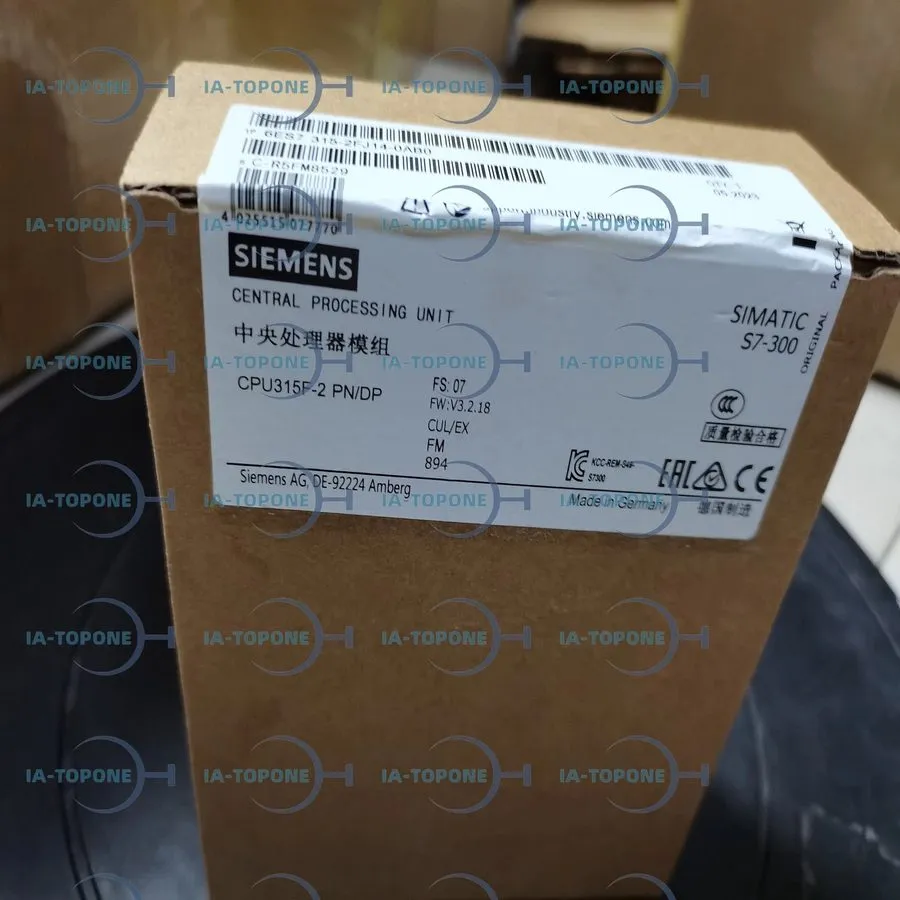 ПЛК 6ES7315-6FF01-0AB0 SIMATIC S7-300, CPU 315F ZENTRALBAUGRUPPE FUER S7-300F