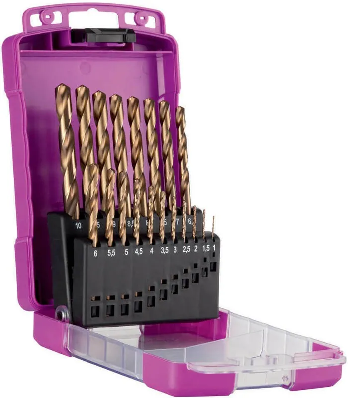 Режущий инструмент Sutton tools SM2 Heavy Duty Cobalt Jobber Drill Bit Set, Gold
