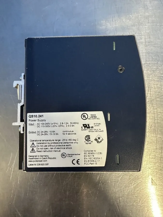 Блок питания PULS QS10.241 240W 10A Single Phase DIN Rail Power Supply 24-28VDC
