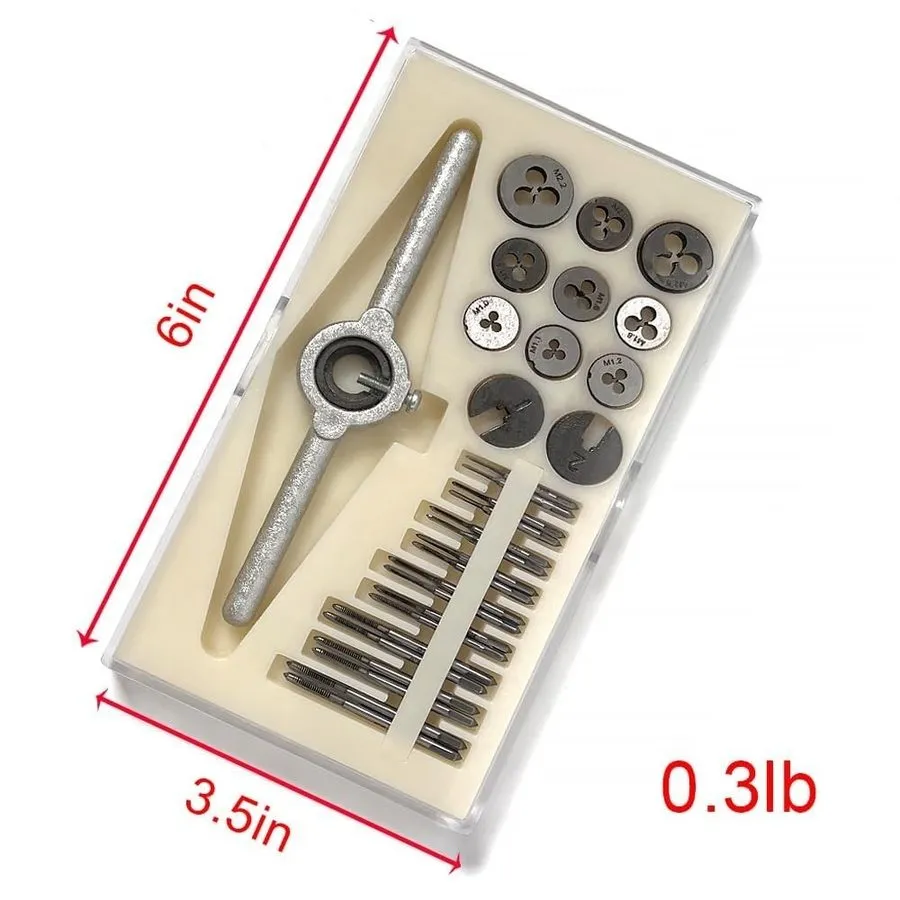 Режущий инструмент Micro Metric Tap Die Set M1‑M2.5 Thread Repair Kit FZTD331S