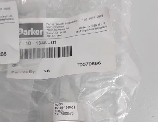 Пневмоклапан PV-10-1346-01 Parker Pneumatic Diaphragm Valve