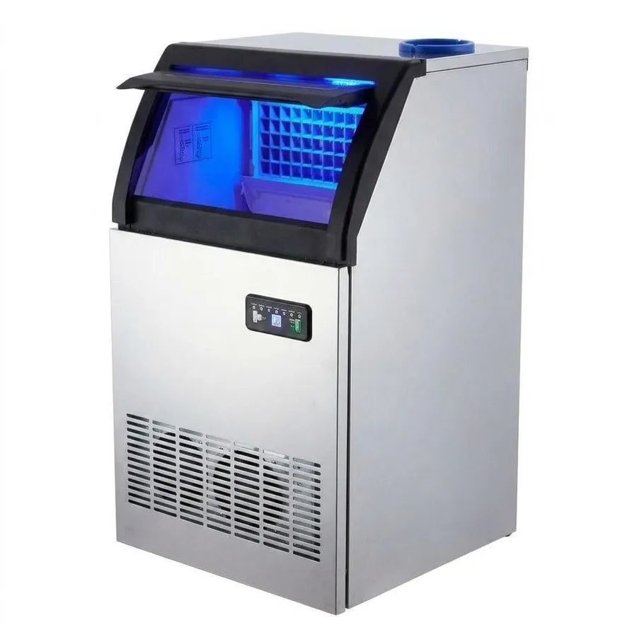 Льдогенератор VEVOR Commercial Ice Maker 100 lbs/24h Ice Machine 16-30 lbs Stora