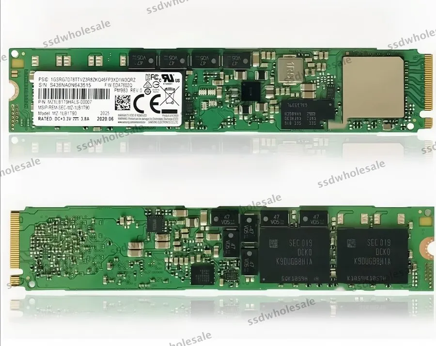 SSD-накопитель Samsung PM983 1.92TB SSD M.2 22110 PCIe Gen3 x4 NVMe MZ1LB1T9HALS