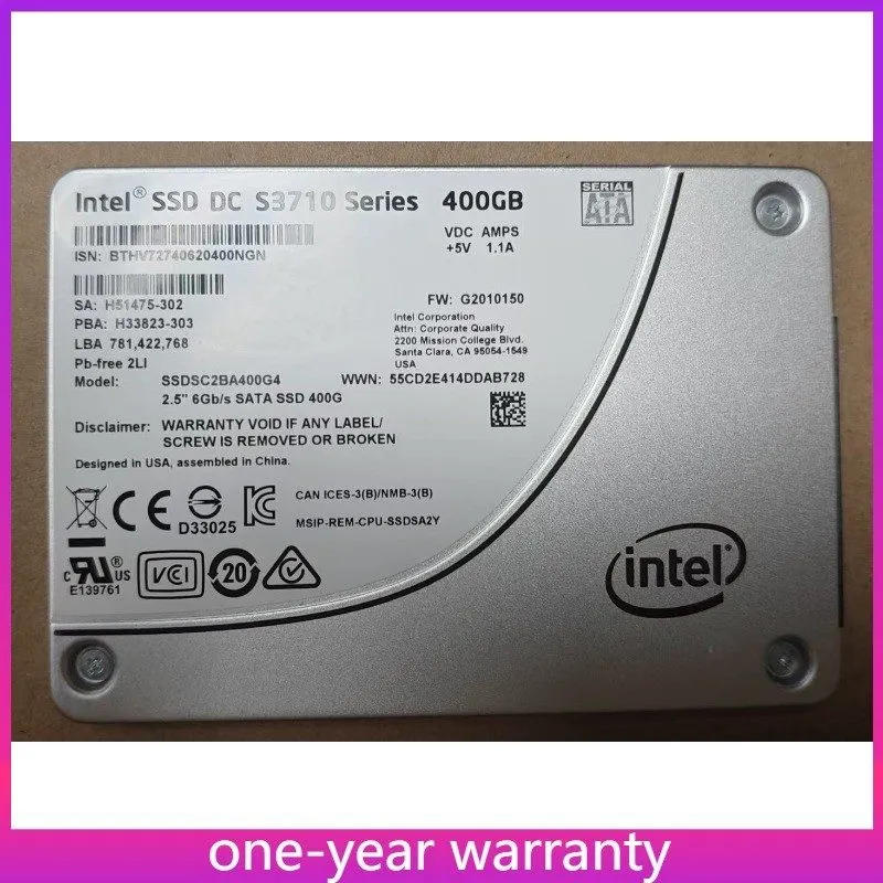 SSD-накопитель Intel DC S3710 Series 400GB SSD MLC 2.5" SATA SSDSC2BA400G4 Solid