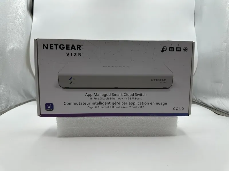 Коммутатор Netgear Insight Vizn GC110 8 port Lan + 2 x SFP Smart Cloud Managed S — фото лота 1