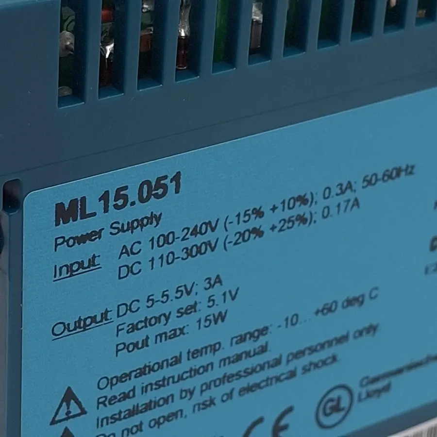 Блок питания Puls Power Supply, 100/240V AC, 5/5.5V 15 W, 3 A, DIN Rail ML15.051