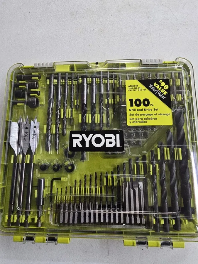 Режущий инструмент Ryobi Drill And Driver Set A981007 — фото лота 1