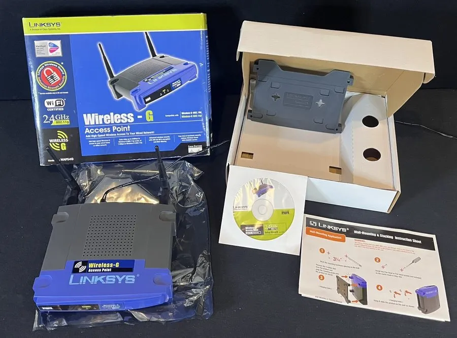 Маршрутизатор Cisco Linksys Wireless G Access Point 2.4GHZ 802.11g WAP54G V3.1