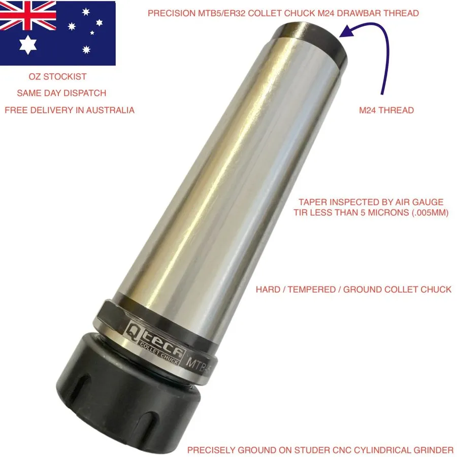 Режущий инструмент PRECISION MT5 ER32&40 COLLET CHUCK TANG &THREAD TYPE .005MM(5