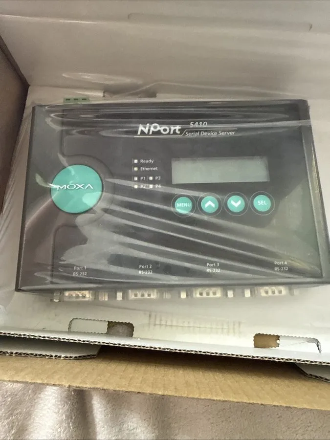 IIoT-устройство Moxa NPort 5410 V3.4.3 4 Port Serial Device Server — фото лота 2